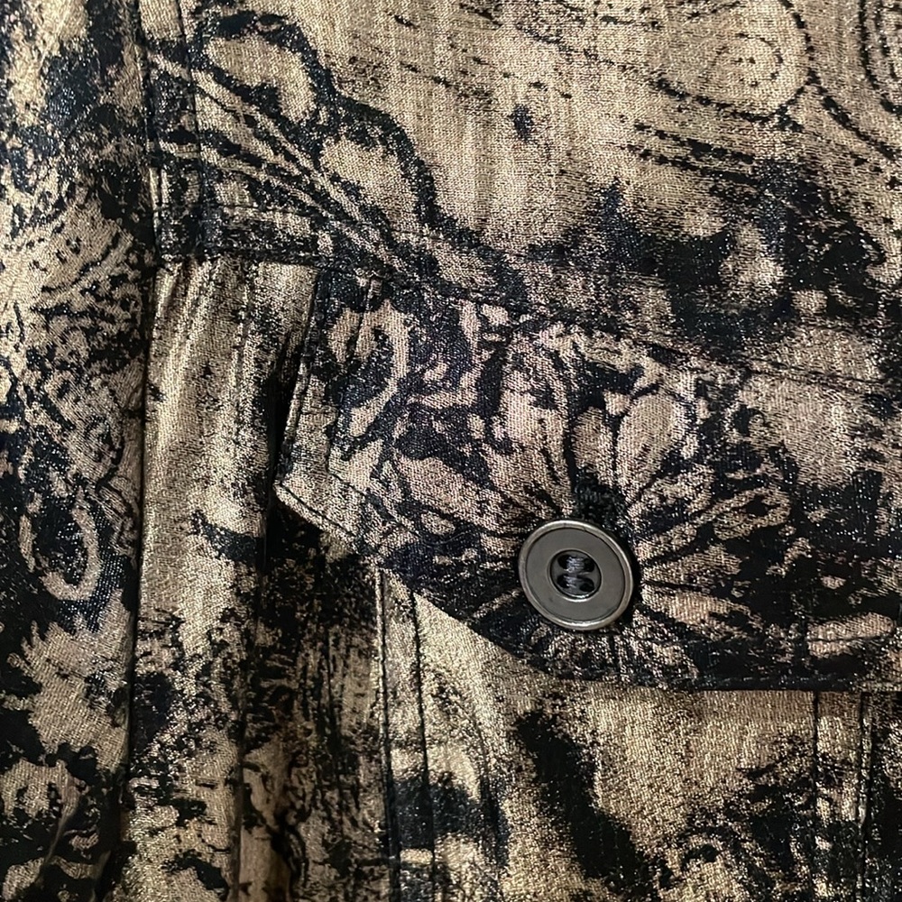 Ruby Rd. Jacket Button Gold Black - image 4